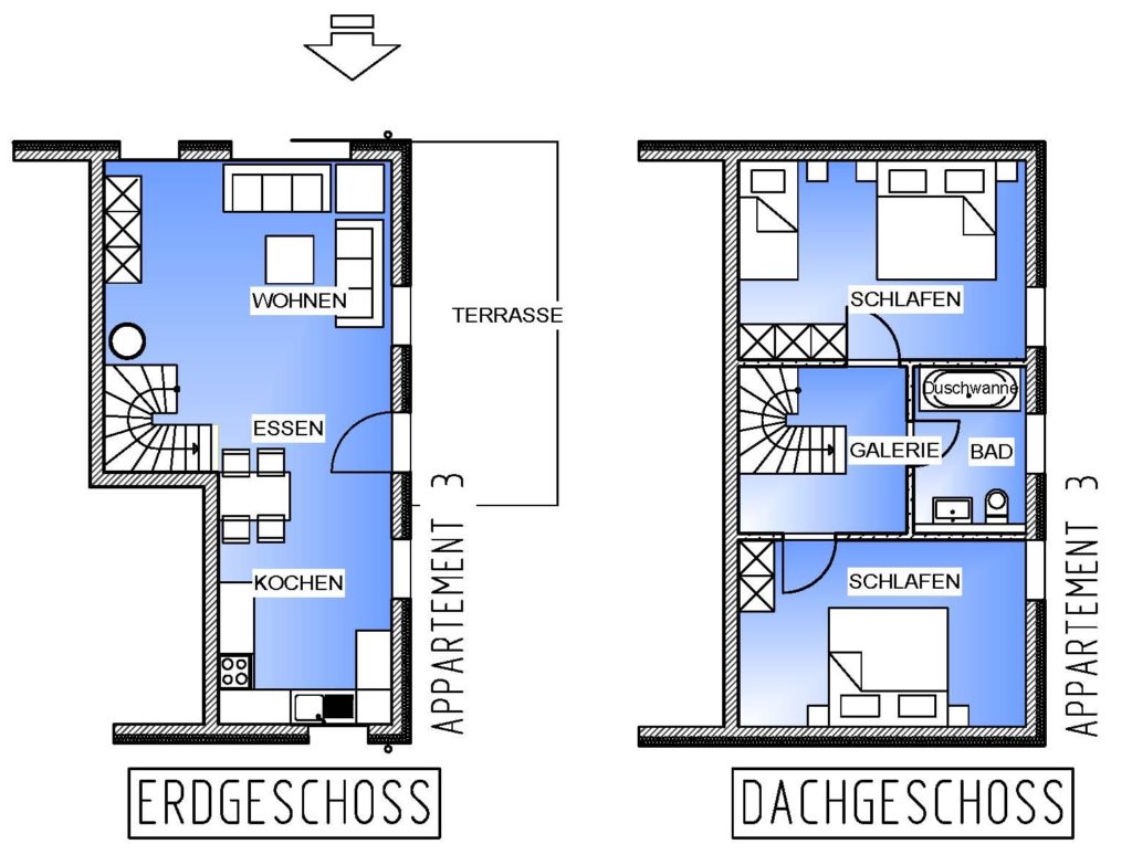 Ferienwohnung Grundriss